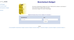Desktop Screenshot of cylex-branchenbuch-stuttgart.de